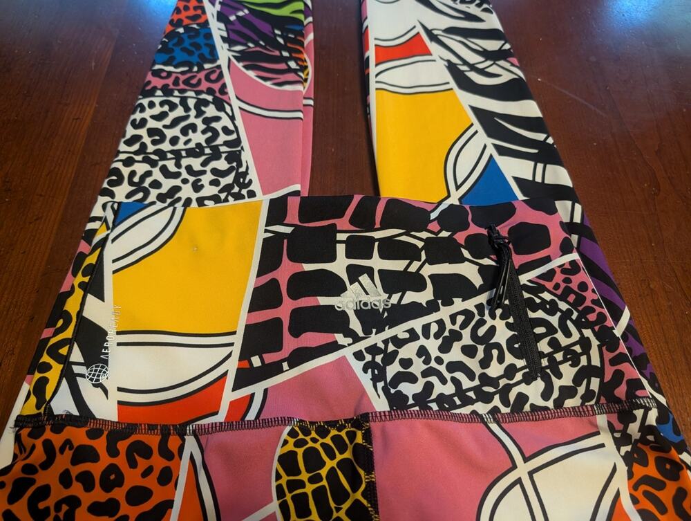 adidas x Rich Mnisi Running Leggings Bold Abstract Women's Small